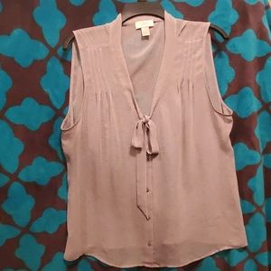 Sheer sleeveless top